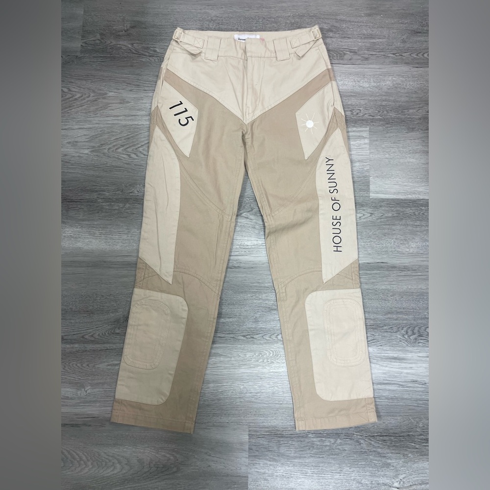 House of Sunny Beige Cargo Pants